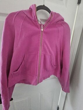 Lululemon Scuba Oversized Full Zip Hoodie - Sonic Pink - M/L